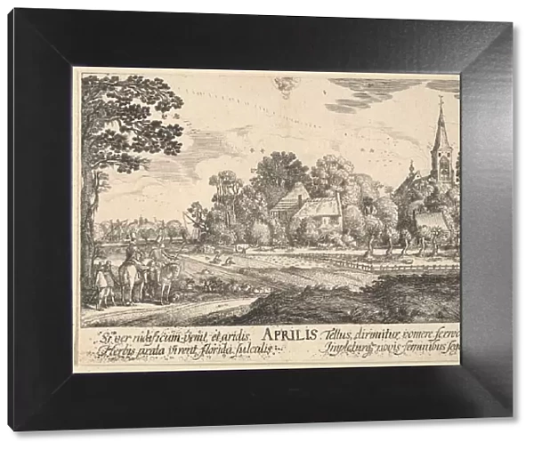 April, 1628-29. Creator: Wenceslaus Hollar