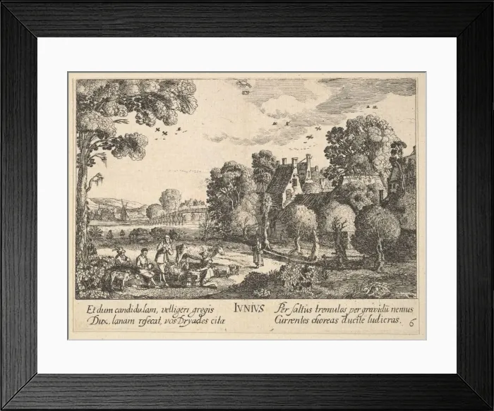 Framed Print : June, 1628-29. Creator: Wenceslaus Hollar Framed Print : June, 1628-29. Creator: Wenceslaus Hollar