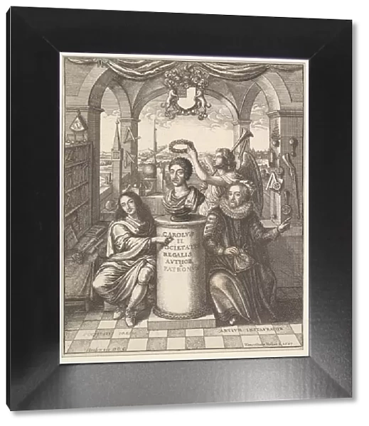 The Royal Society, frontispiece to Thomas Sprat, 'The History of the Royal Society