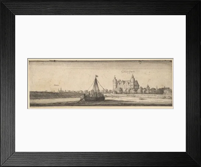 Framed Print : Kelsterbach Castle near Hochst am Main, 1642-44. Creator: Wenceslaus Hollar Framed Print : Kelsterbach Castle near Hochst am Main, 1642-44. Creator: Wenceslaus Hollar