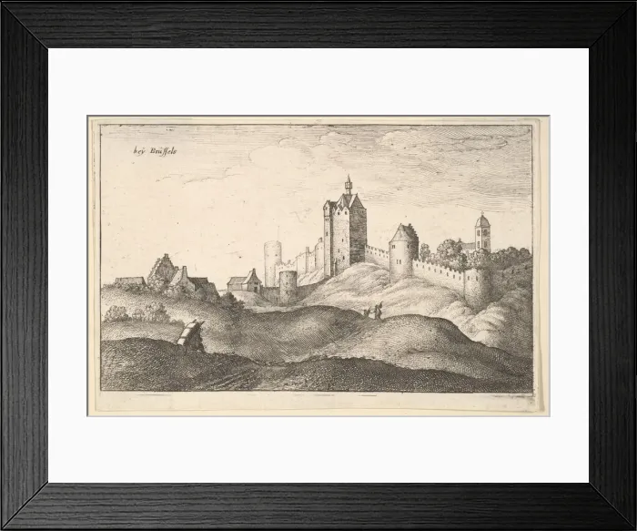 Framed Print : beyBrüssels (Brussels), ca. 1643. Creator: Wenceslaus Hollar Framed Print : beyBrüssels (Brussels), ca. 1643. Creator: Wenceslaus Hollar