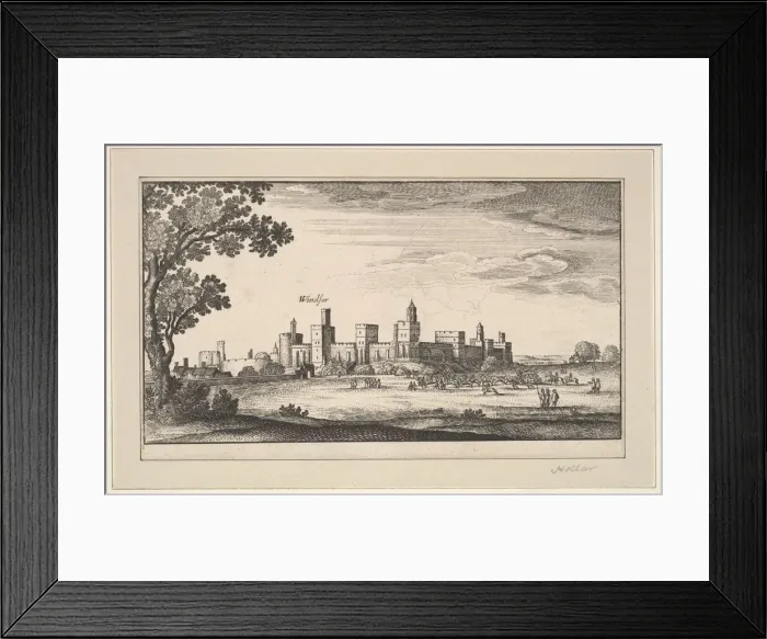 Framed Print : Windsor, after 1644. Creator: Abraham Aubri Framed Print : Windsor, after 1644. Creator: Abraham Aubri