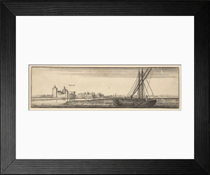 Framed Print : Ruhrort, 1642-44. Creator: Wenceslaus Hollar Framed Print : Ruhrort, 1642-44. Creator: Wenceslaus Hollar