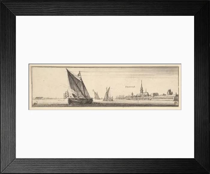 Framed Print : Emmerich, 1642-44. Creator: Wenceslaus Hollar Framed Print : Emmerich, 1642-44. Creator: Wenceslaus Hollar