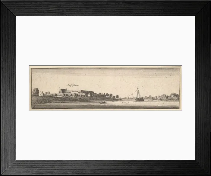Framed Print : Rüsselsheim, 1642-44. Creator: Wenceslaus Hollar Framed Print : Rüsselsheim, 1642-44. Creator: Wenceslaus Hollar