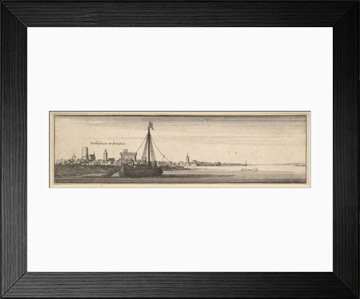 Framed Print : Rüdesheim, 1642-44. Creator: Wenceslaus Hollar Framed Print : Rüdesheim, 1642-44. Creator: Wenceslaus Hollar