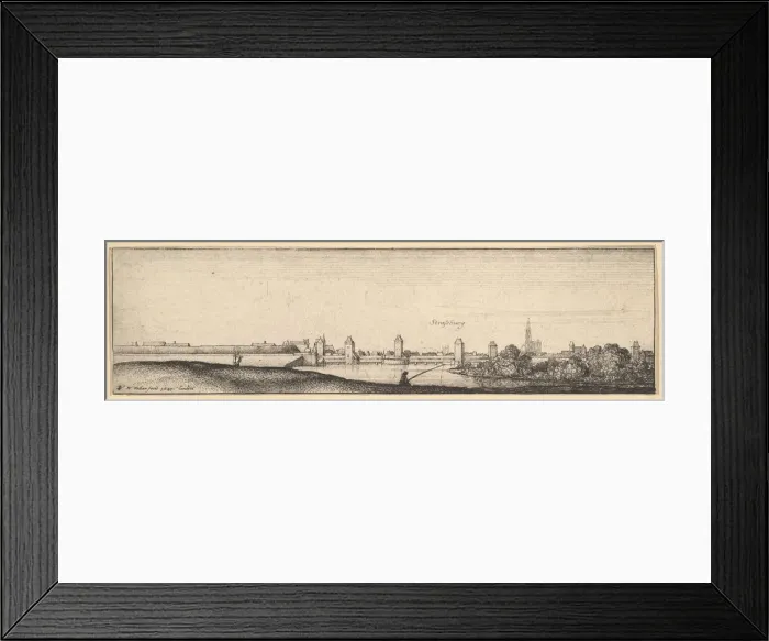 Framed Print : Strasbourg, 1642-44. Creator: Wenceslaus Hollar Framed Print : Strasbourg, 1642-44. Creator: Wenceslaus Hollar