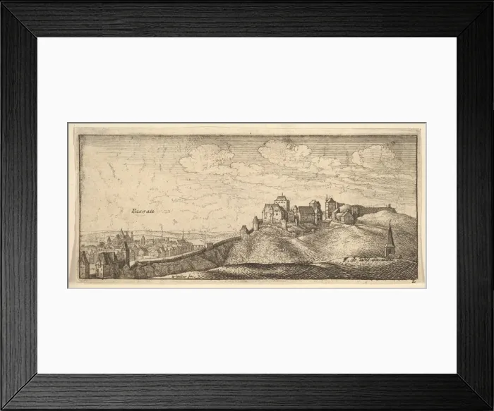 Framed Print : Passau, 1652-77. Creator: Wenceslaus Hollar Framed Print : Passau, 1652-77. Creator: Wenceslaus Hollar