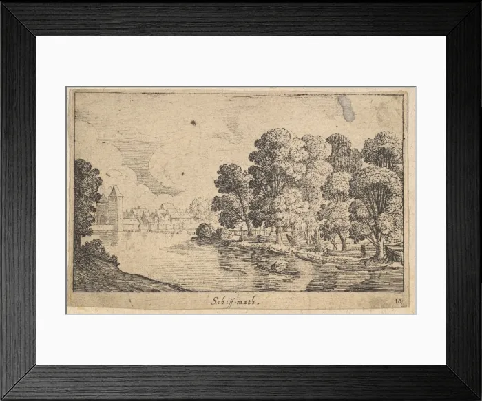 Framed Print : Schiff-math, 1625-77. Creator: Wenceslaus Hollar Framed Print : Schiff-math, 1625-77. Creator: Wenceslaus Hollar