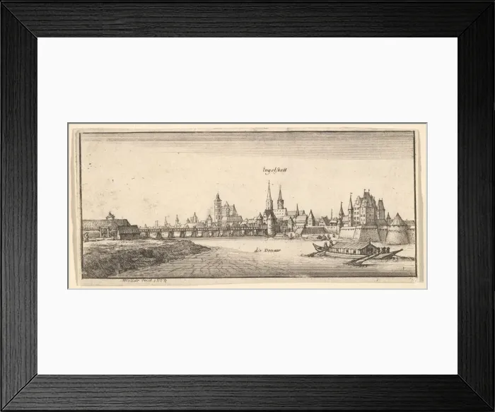 Framed Print : Ingolstadt, 1665. Creator: Wenceslaus Hollar Framed Print : Ingolstadt, 1665. Creator: Wenceslaus Hollar