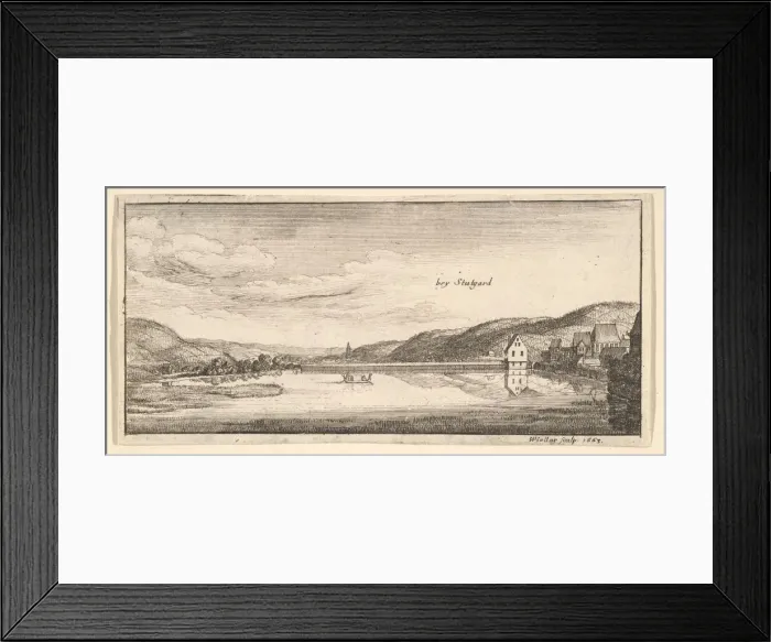 Framed Print : Stuttgart: The Lake, 1663-65. Creator: Wenceslaus Hollar Framed Print : Stuttgart: The Lake, 1663-65. Creator: Wenceslaus Hollar