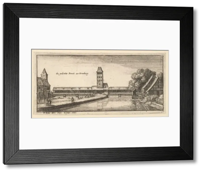 Framed Print : Strasbourg, 1665. Creator: Wenceslaus Hollar Framed Print : Strasbourg, 1665. Creator: Wenceslaus Hollar