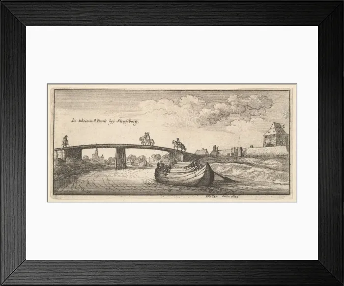 Framed Print : Strasbourg, 1629. Creator: Wenceslaus Hollar Framed Print : Strasbourg, 1629. Creator: Wenceslaus Hollar