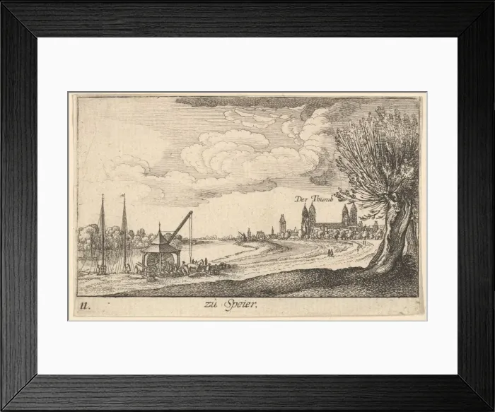 Framed Print : Speyer, 1635. Creator: Wenceslaus Hollar Framed Print : Speyer, 1635. Creator: Wenceslaus Hollar