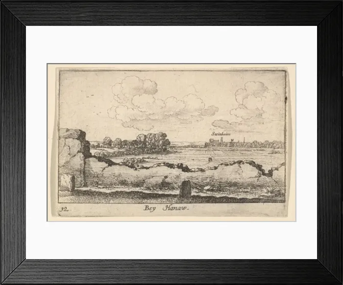 Framed Print : Hanau, 1635. Creator: Wenceslaus Hollar Framed Print : Hanau, 1635. Creator: Wenceslaus Hollar