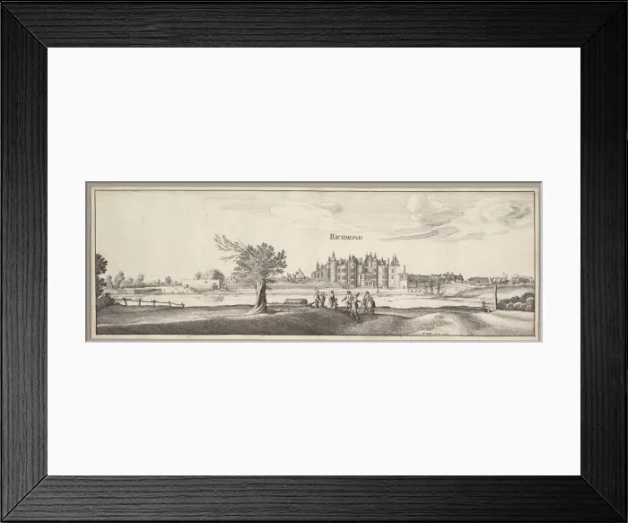 Framed Print : Richmond Palace, 1638. Creator: Wenceslaus Hollar Framed Print : Richmond Palace, 1638. Creator: Wenceslaus Hollar