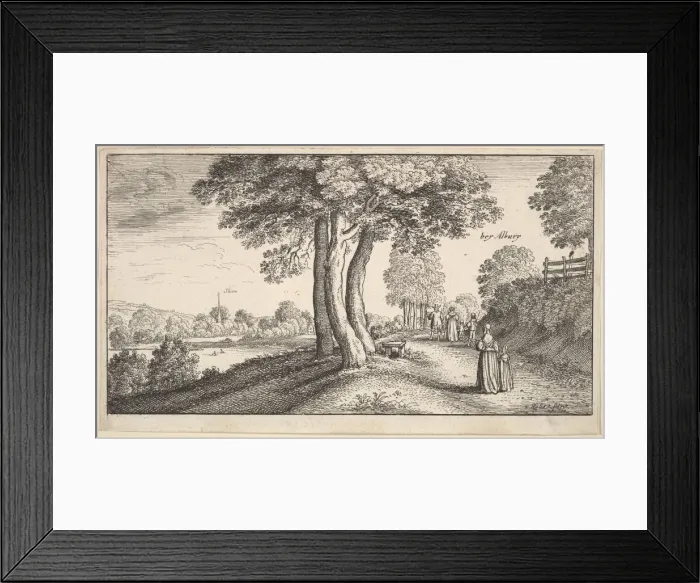Framed Print : Albury, 1625-77. Creator: Wenceslaus Hollar Framed Print : Albury, 1625-77. Creator: Wenceslaus Hollar