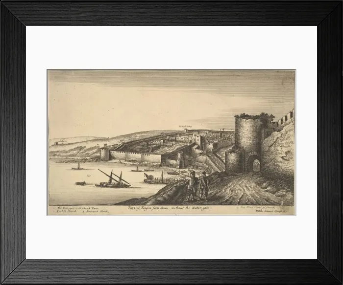 Framed Print : Part of Tangier from above, 1670. Creator: Wenceslaus Hollar Framed Print : Part of Tangier from above, 1670. Creator: Wenceslaus Hollar