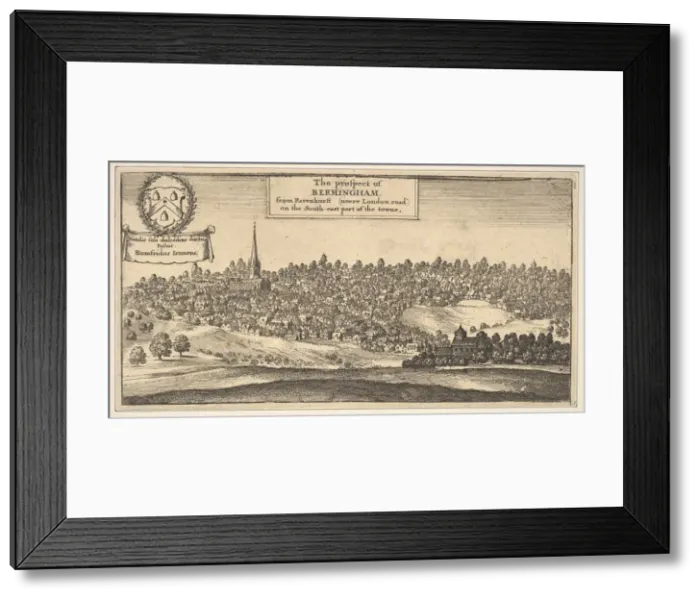 Framed Print : The Prospect of Bermingham, from Ravenshurst (neere London-road) on the South-east part Framed Print : The Prospect of Bermingham, from Ravenshurst (neere London-road) on the South-east part