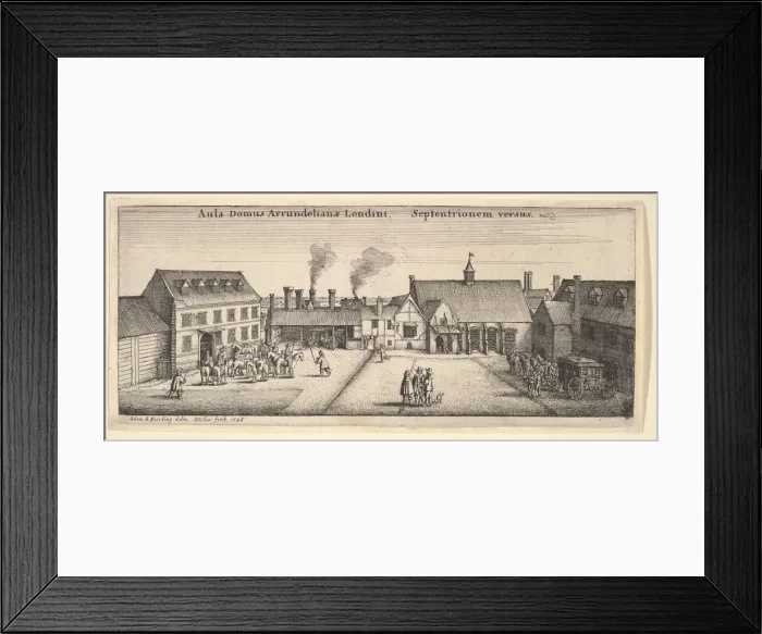 Framed Print : Arundel House from the North, 1646. Creator: Wenceslaus Hollar Framed Print : Arundel House from the North, 1646. Creator: Wenceslaus Hollar
