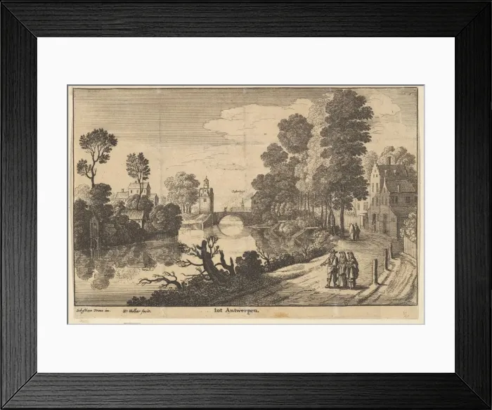Framed Print : Antwerp, 1625-77. Creator: Wenceslaus Hollar Framed Print : Antwerp, 1625-77. Creator: Wenceslaus Hollar