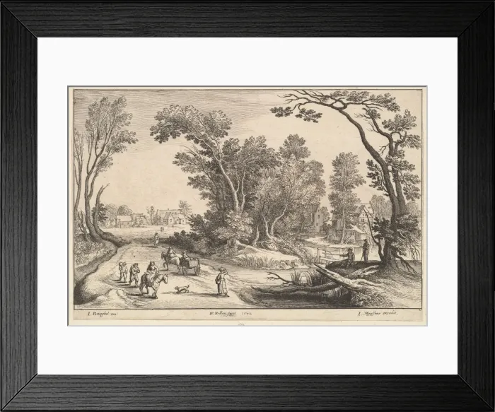 Framed Print : Going to Market, 1652. Creator: Wenceslaus Hollar Framed Print : Going to Market, 1652. Creator: Wenceslaus Hollar