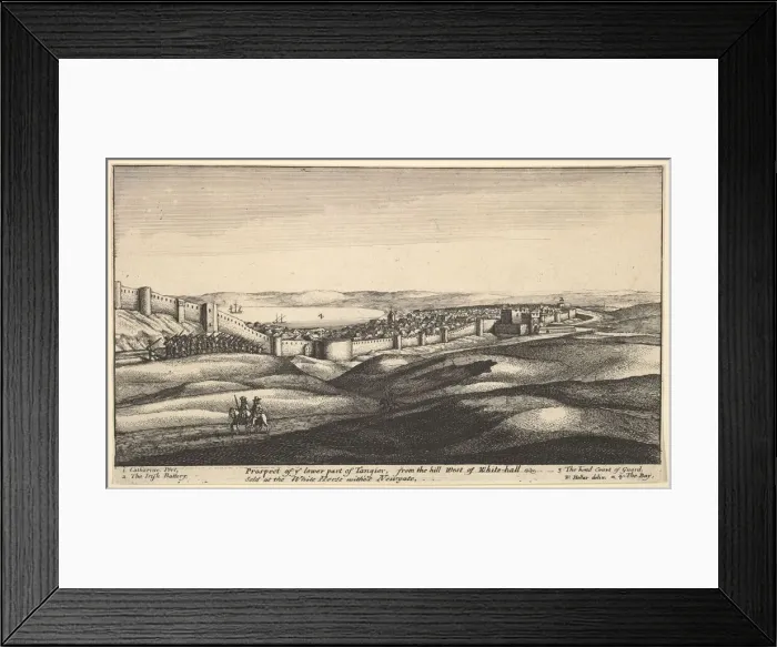 Framed Print : Prospect of the Lower Part of Tangier, ca. 1670. Creator: Wenceslaus Hollar Framed Print : Prospect of the Lower Part of Tangier, ca. 1670. Creator: Wenceslaus Hollar