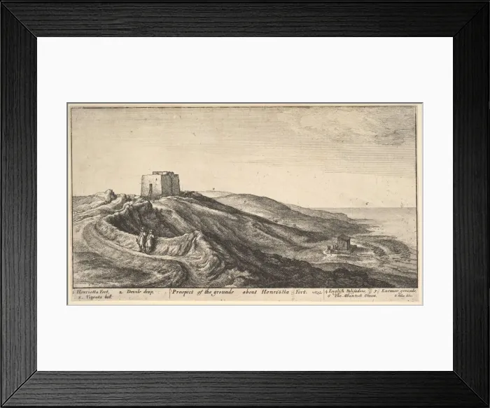 Framed Print : Henrietta Fort, ca. 1670. Creator: Wenceslaus Hollar Framed Print : Henrietta Fort, ca. 1670. Creator: Wenceslaus Hollar