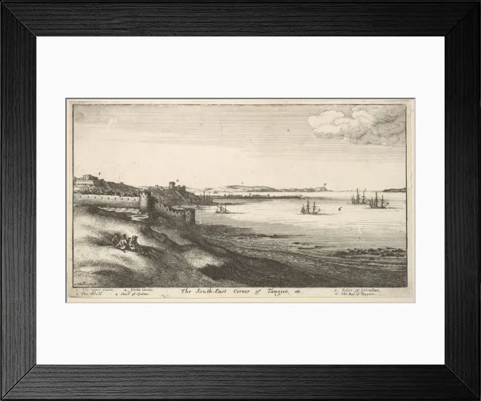 Framed Print : South East Corner of Tangier, 1669-73. Creator: Wenceslaus Hollar Framed Print : South East Corner of Tangier, 1669-73. Creator: Wenceslaus Hollar