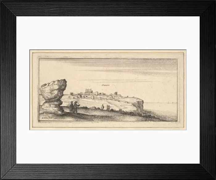 Framed Print : Douer (Dover), 1642. Creator: Wenceslaus Hollar Framed Print : Douer (Dover), 1642. Creator: Wenceslaus Hollar