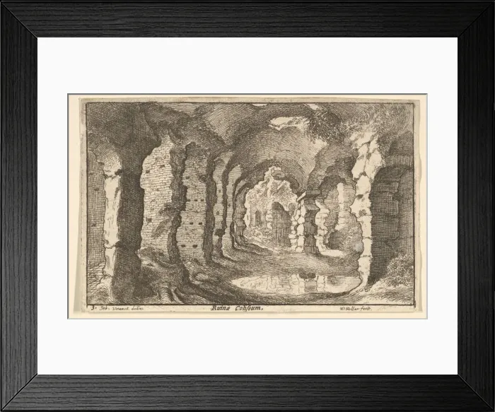 Framed Print : Ruinae Coliseum, ca. 1650. Creator: Wenceslaus Hollar Framed Print : Ruinae Coliseum, ca. 1650. Creator: Wenceslaus Hollar