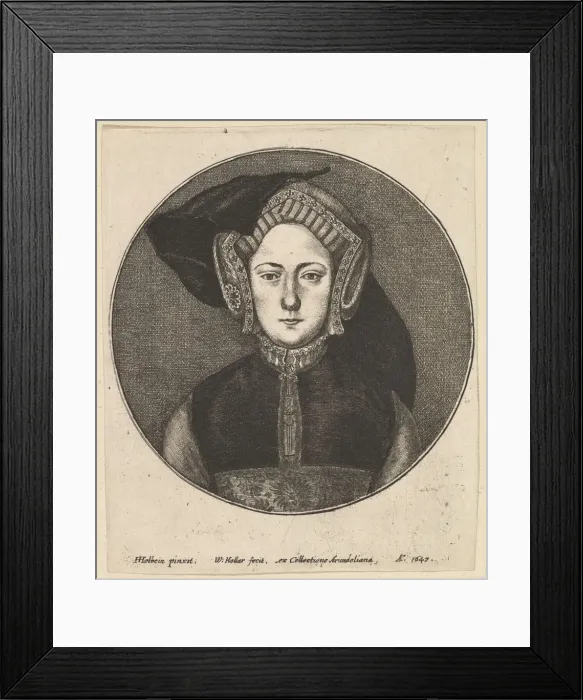 Framed Print : Unknown Woman, 1647. Creator: Wenceslaus Hollar Framed Print : Unknown Woman, 1647. Creator: Wenceslaus Hollar
