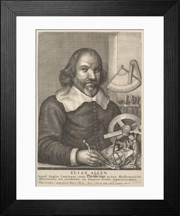 Framed Print : Elias Allen, 1666. Creator: Wenceslaus Hollar Framed Print : Elias Allen, 1666. Creator: Wenceslaus Hollar