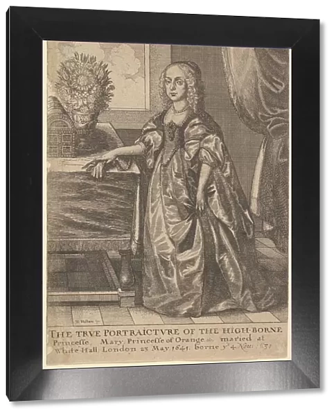 Mary, Princess of Orange, 1625-77. Creator: Wenceslaus Hollar