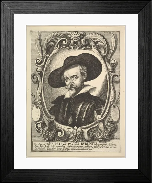 Framed Print : Peter Paul Rubens (Petrus Paulus Rubenius), 1625-77. Creator: Wenceslaus Hollar Framed Print : Peter Paul Rubens (Petrus Paulus Rubenius), 1625-77. Creator: Wenceslaus Hollar
