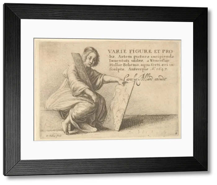 Framed Print : Varie Figuraeet Probae, 1645. Creator: Wenceslaus Hollar Framed Print : Varie Figuraeet Probae, 1645. Creator: Wenceslaus Hollar