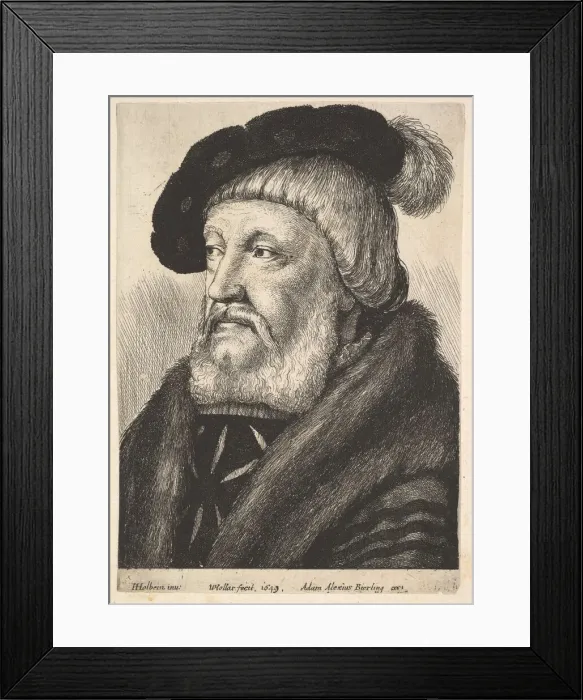 Framed Print : Sir William Butts, 1649. Creator: Wenceslaus Hollar Framed Print : Sir William Butts, 1649. Creator: Wenceslaus Hollar