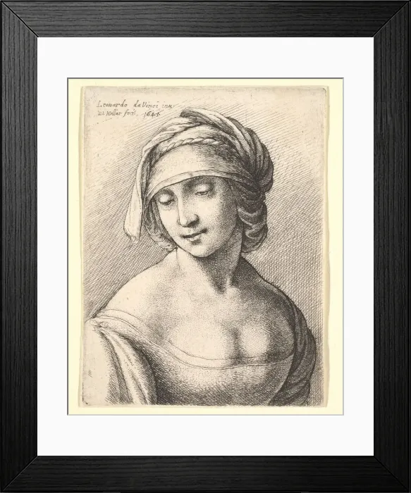 Framed Print : St. Anne, 1645. Creator: Wenceslaus Hollar Framed Print : St. Anne, 1645. Creator: Wenceslaus Hollar