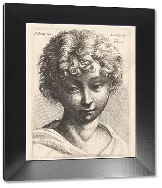 Head of a young girl, 1645. Creator: Wenceslaus Hollar
