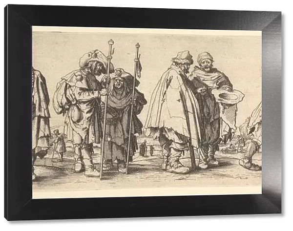 Eight Beggars, 1630. Creator: Wenceslaus Hollar