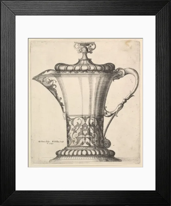 Framed Print : Jug with wide spout, 1645. Creator: Wenceslaus Hollar Framed Print : Jug with wide spout, 1645. Creator: Wenceslaus Hollar