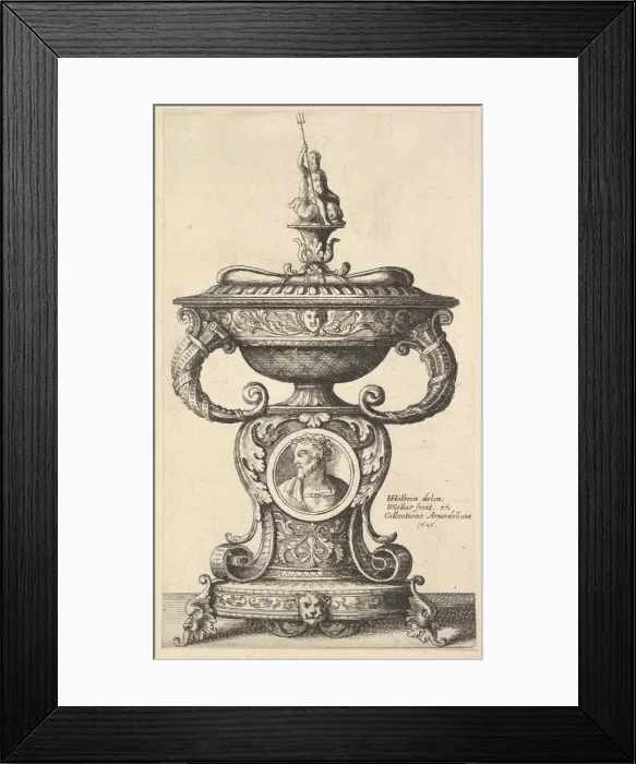Framed Print : Two handled cup, 1646. Creator: Wenceslaus Hollar Framed Print : Two handled cup, 1646. Creator: Wenceslaus Hollar
