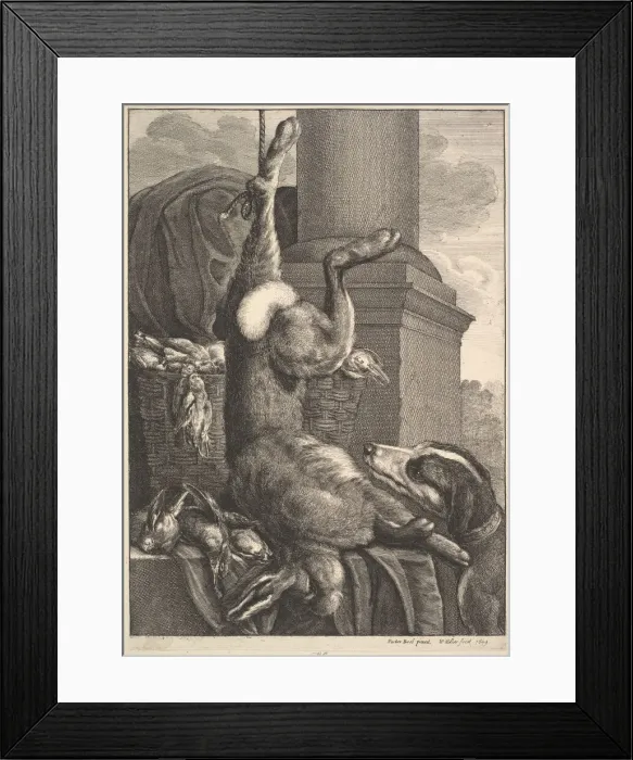 Framed Print : The Dead Hare, 1649. Creator: Wenceslaus Hollar Framed Print : The Dead Hare, 1649. Creator: Wenceslaus Hollar