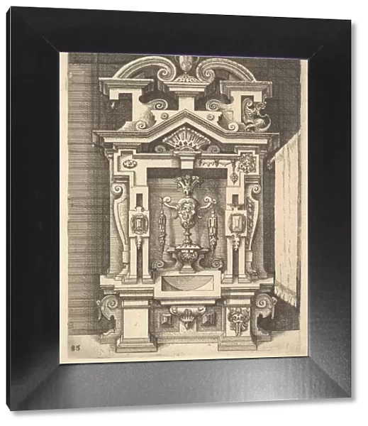 Design for a Lavabo, Plate 85 from Dietterlins Architectura, 1598