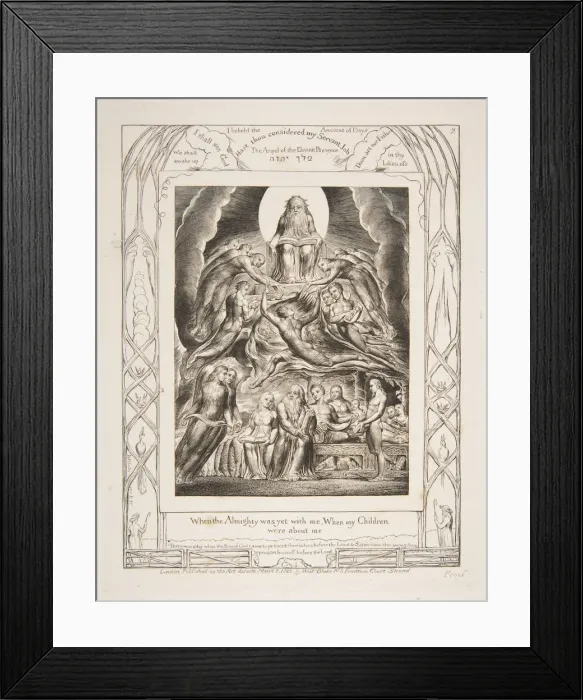 Framed Print : Satan Before the Throne of God, from Illustrations of the Book of Job Framed Print : Satan Before the Throne of God, from Illustrations of the Book of Job