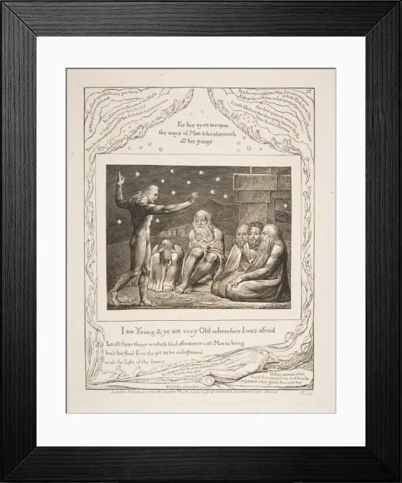 Framed Print : The Wrath of Elihu, from Illustrations of the Book of Job, 1825-26 Framed Print : The Wrath of Elihu, from Illustrations of the Book of Job, 1825-26