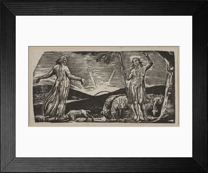 Framed Print : Thenot Remonstrates With Colinet, from Thorntons Pastorals of Virgil, 1821 Framed Print : Thenot Remonstrates With Colinet, from Thorntons Pastorals of Virgil, 1821