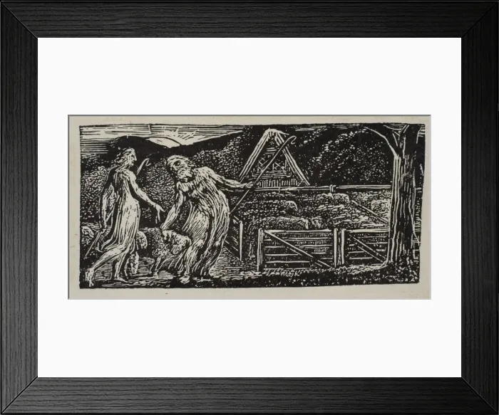 Framed Print : Thenot and Colinet Lead Their Flocks Together, from Thorntons Pastorals of Virgil, 1821 Framed Print : Thenot and Colinet Lead Their Flocks Together, from Thorntons Pastorals of Virgil, 1821