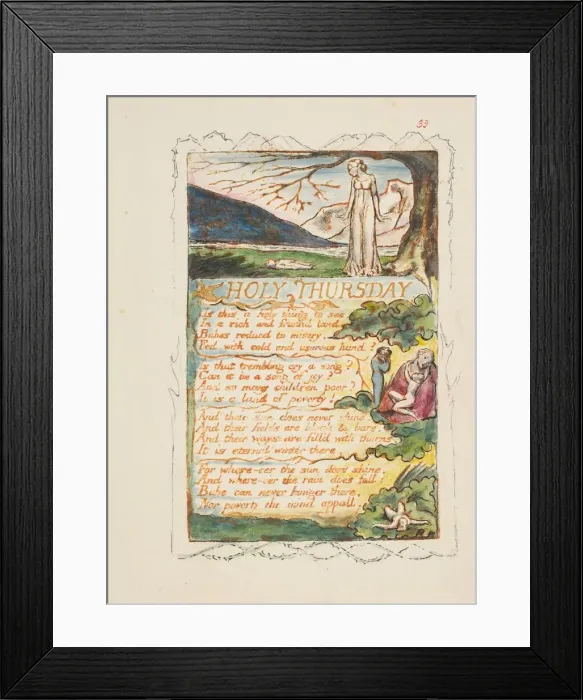 Framed Print : Songs of Innocence and of Experience: Holy Thursday, ca. 1825. Creator: William Blake Framed Print : Songs of Innocence and of Experience: Holy Thursday, ca. 1825. Creator: William Blake