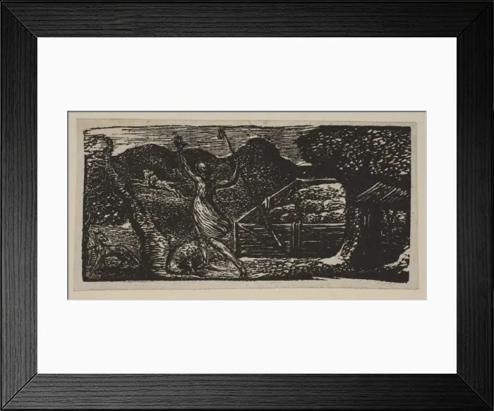 Framed Print : Shepherd Chases Away a Wolf, from Thorntons Pastorals of Virgil, 1821 Framed Print : Shepherd Chases Away a Wolf, from Thorntons Pastorals of Virgil, 1821